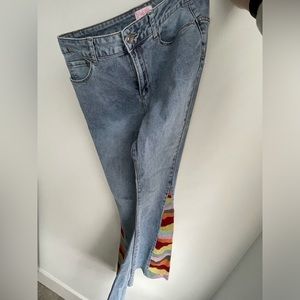 Pink Lily Flare Jeans